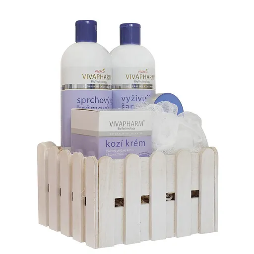 Dárkový koš kosmetiky s kozím mlékem