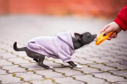 Vsepropejska Mitexi mikina s kapsou pro psa Barva: Fialová, Délka zad (cm): 18, Obvod hrudníku: 30 – 34 cm