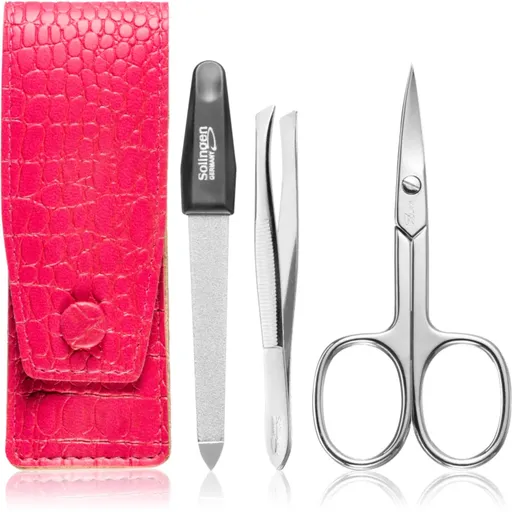 DuKaS Premium Line Solingen 892 cestovní set Pink Crocodile