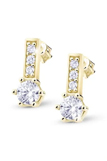 Cutie Diamonds Půvabné náušnice ze žlutého zlata s diamanty DZ8057-30-00-X-1