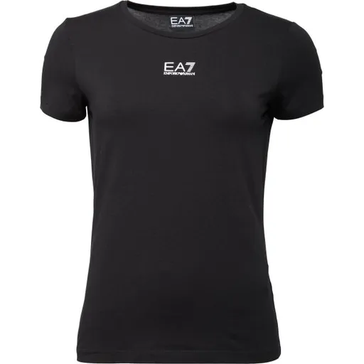 EA7 T-SHIRT Dámské tričko, černá, velikost
