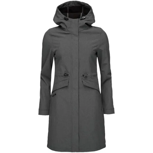 LOAP LUNARA Dámský softshellový kabát, tmavě šedá, velikost