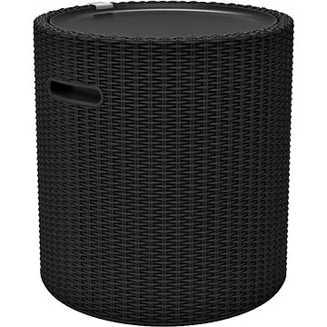 KETER Stůl zahradní s úložným prostorem COOL STOOL, grafit 44cm (230905)