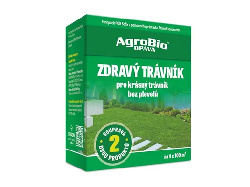 Přípravek k hubení dvouděložných plevelů AGROBIO Zdravý Trávník