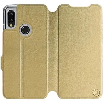 Flipové pouzdro na mobil Xiaomi Redmi 7 v provedení  Gold