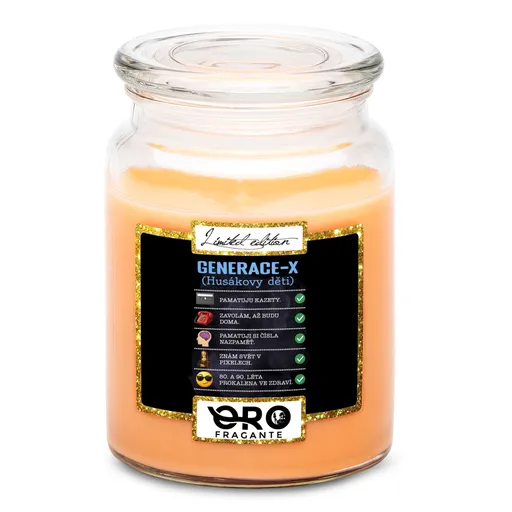 Svíčka Generace X – nastavení (Vůně svíčky: Tropické ovoce)