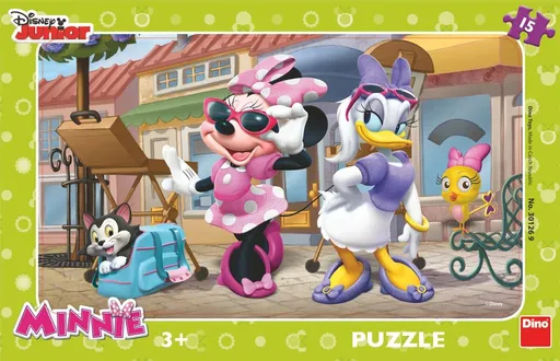 Puzzle Minnie na Montmartru 15 dílků deskové - Walt Disney