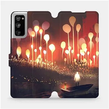 Flipové pouzdro na mobil Samsung Galaxy S20 FE - VA01S Lampiony a muž v lodičce (5903516466627)