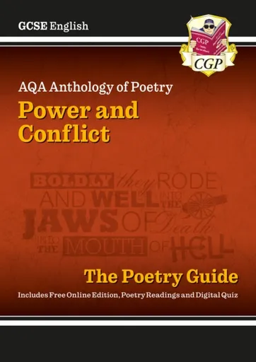 GCSE English AQA Poetry Guide - Power & Conflict Anthology inc. Online Edition, Audio & Quizzes - CGP Books