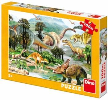 Puzzle Život dinosaurů - 100XL dílků