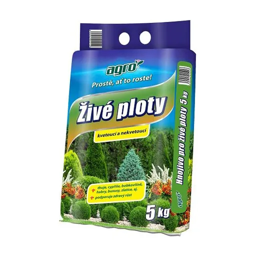 Hnojivo pro živé ploty AGRO 5kg - rozbaleno - dírka v balení