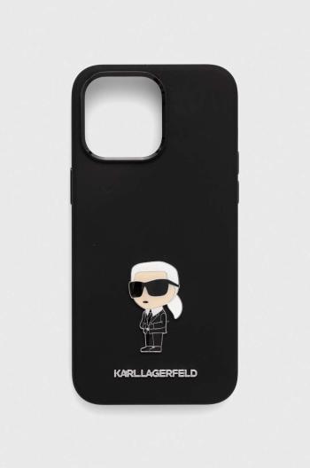 Obal na telefon Karl Lagerfeld iPhone 15 Pro Max 6.7" černá barva