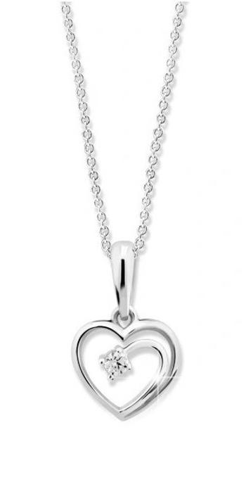Cutie Diamonds Něžný přívěsek z bílého zlata s diamantem DZ6300-1602-40-00-X-2