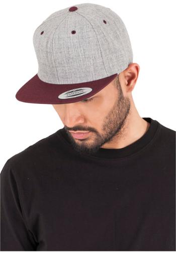 Urban Classics Classic Snapback 2-Tone h.grey/maroon - UNI