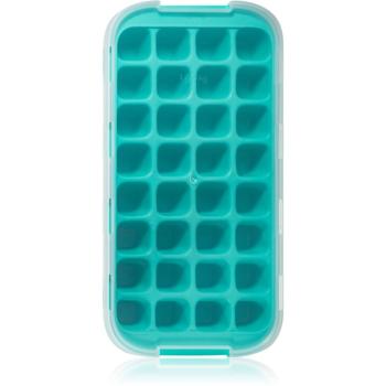 Lékué Industrial Ice Cube Tray with Lid silikonová forma na led barva Turquoise 1 ks