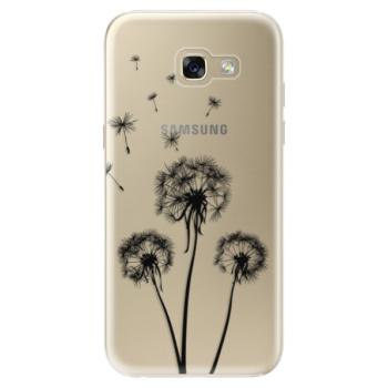 Odolné silikonové pouzdro iSaprio - Three Dandelions - black - Samsung Galaxy A5 2017