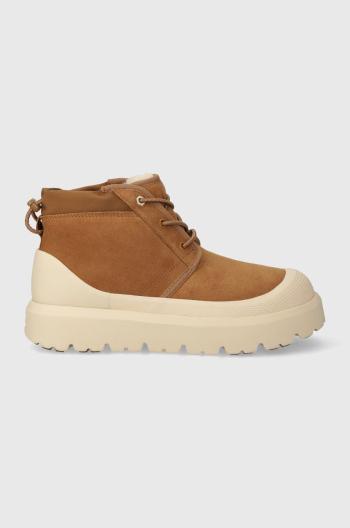 Semišové boty UGG Neumel Weather Hybrid pánské, hnědá barva, 1143991