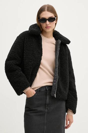 Bunda Levi's dámská, černá barva, přechodná, A8814