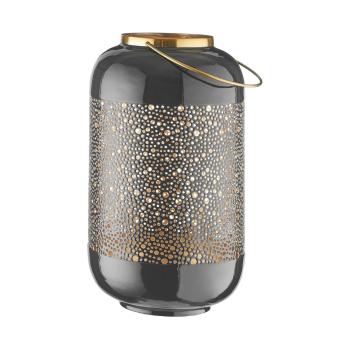 EMILIE lámpás, sötétszürke 33cm