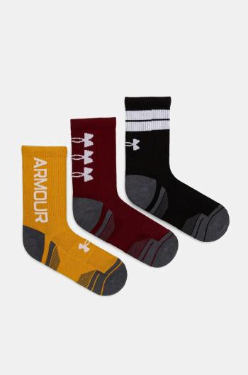 Ponožky Under Armour Performance Tech 3-pack vínová barva, 1379515