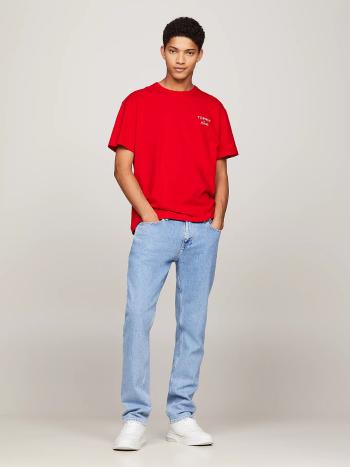 Tommy Jeans pánské červené tričko - XL (XNL)