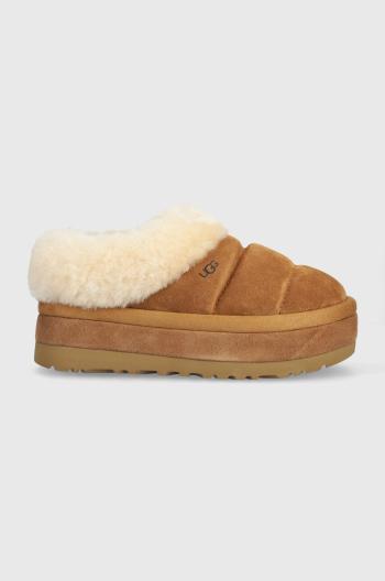 Semišové papuče UGG Tazzlita hnědá barva, 1146390