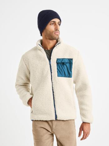 Celio Vemontagne Sherpa Bunda Bílá