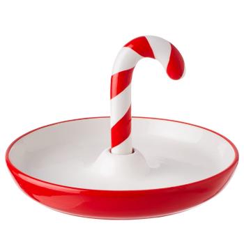 SWEET X-MAS Talíř "Candy Cane" 21 cm