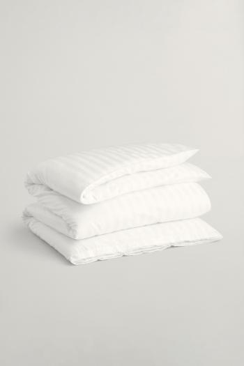 POVLEČENÍ GANT SATEEN STRIPES SINGLE DUVET 140X200 WHITE