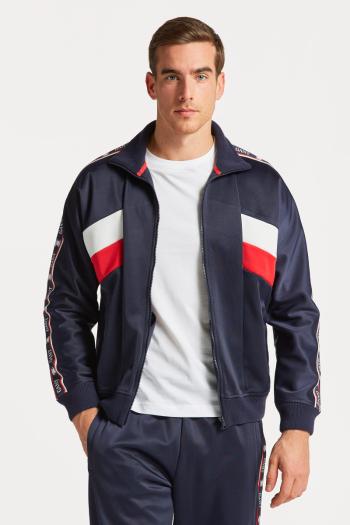 MIKINA GANT RETRO CREST TRACKSUIT JACKET EVENING BLUE