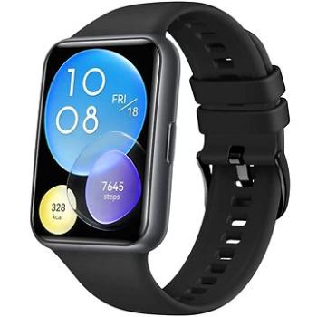 FIXED Silicone Strap pro Huawei Watch FIT2 černý (FIXSSTB-1055-BK)