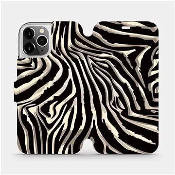 Flipové pouzdro na mobil Apple iPhone 12 Pro - VA31P Zebří vzor (5903516376711)