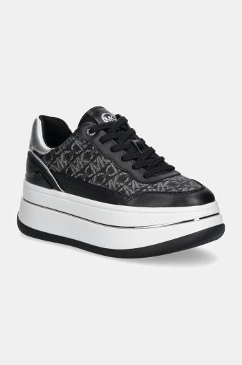 Kožené sneakers boty MICHAEL Michael Kors Hayes černá barva, 43F4HYFS2L.023