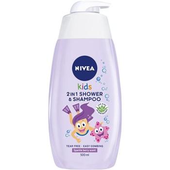 NIVEA Kids 2in1 Shower & Shampoo Girl 500 ml  (9005800321240)