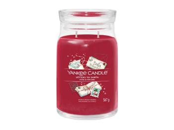 Yankee Candle Lumânare aromată Signature sticla mare Letters to Santa 567 g