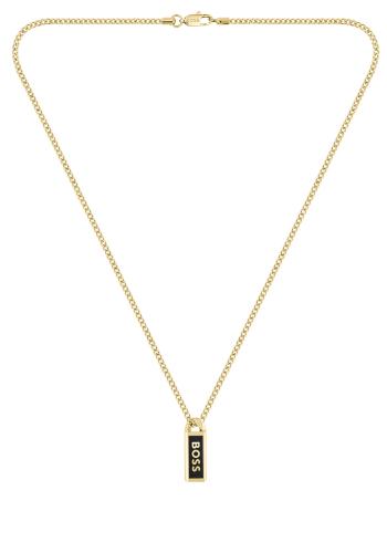 Hugo Boss Pozlacený pánský náhrdelník Kassy Emblem 1580678