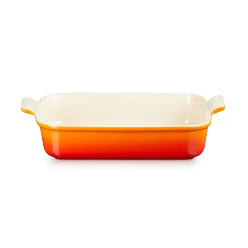 Zapékací mísa HERITAGE 32 cm, 4 l, FLAME, kamenina, Le Creuset