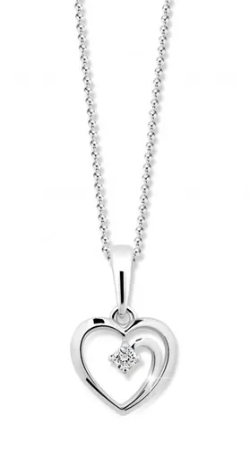Cutie Jewellery Romantický přívěsek z bílého zlata Z6300-1602-40-10-X-2
