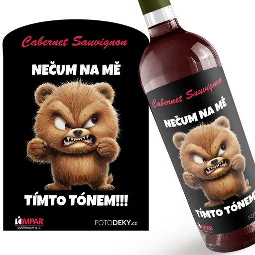 Víno Nečum na mě – medvěd (Druh Vína: Červené víno)