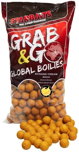 Starbaits boilies g&g global banana cream - 2,5 kg 20 mm