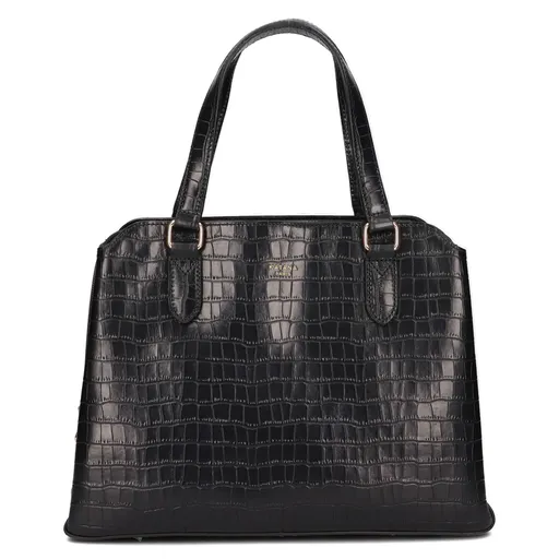 Elegantní dámská kožená kabelka Katana Tióna - černá