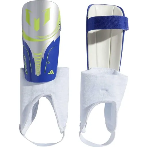 adidas MESSI SG MTC J Dětské fotbalové chrániče, stříbrná, velikost