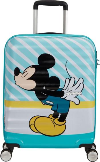 American Tourister Disney Wavebreaker Spinner 55/20 Cabin Kufr se 4 kolečky Blue Kiss