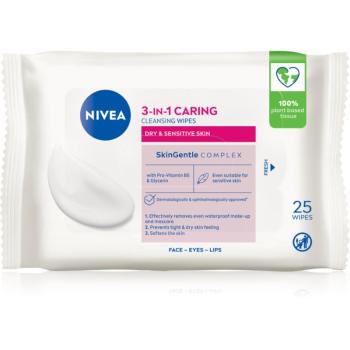 Nivea Face Cleansing jemné čisticí ubrousky s mandlovým mlékem 25 ks