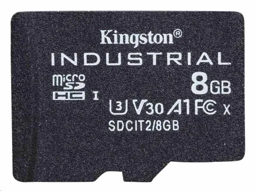 Kingston MicroSDHC karta 8GB Industrial C10 A1 pSLC Card Single Pack