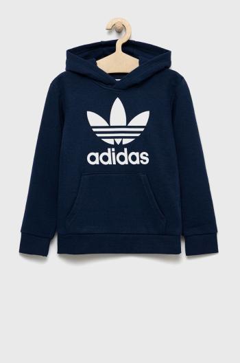 Dětská mikina adidas Originals tmavomodrá barva, s potiskem