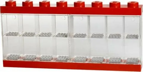 LEGO sběratelská skříňka na 16 minifigurek - červená