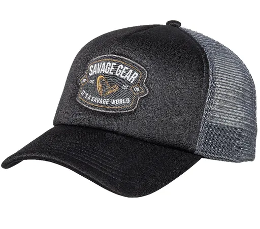 Savage gear kšiltovka badge trucker cap black