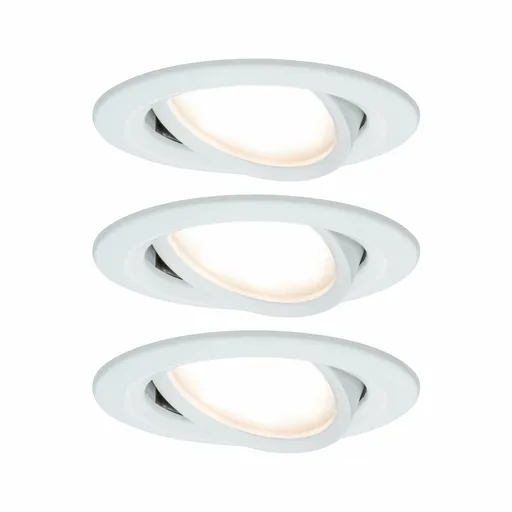 PAULMANN Vestavné svítidlo LED Nova kruhové 3x6,5W bílá mat nastavitelné 934.49 P 93449