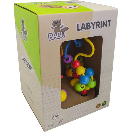 BABU - Dřevěná provlékačka Korálky